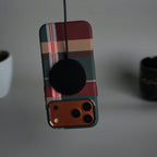 iPhone 17 Pro Max Carbon Fiber Texture Design Hard Pc MagSafe Case Cover GreenRed