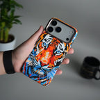 iPhone 17 Pro Max Carbon Fiber Texture Design Hard Pc MagSafe Case Cover Tiger