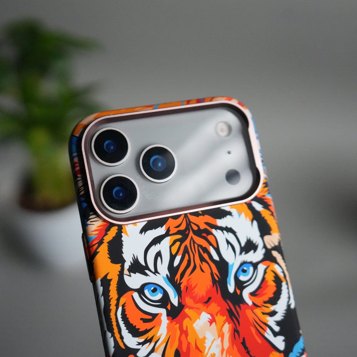 iPhone 17 Pro Max Carbon Fiber Texture Design Hard Pc MagSafe Case Cover Tiger