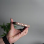 iPhone 17 Pro Max Clear Magnetic Metal Camera Ring Case | MagSafe Ring | Brown