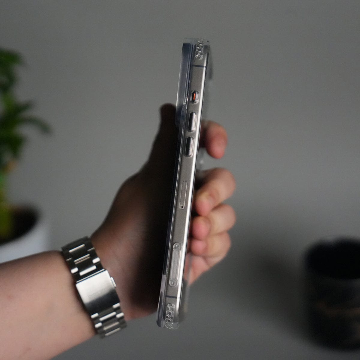 iPhone 17 Pro Max Clear MagSafe Case | Aluminum Metal Camera Frame | Shockproof Transparent Back Cover