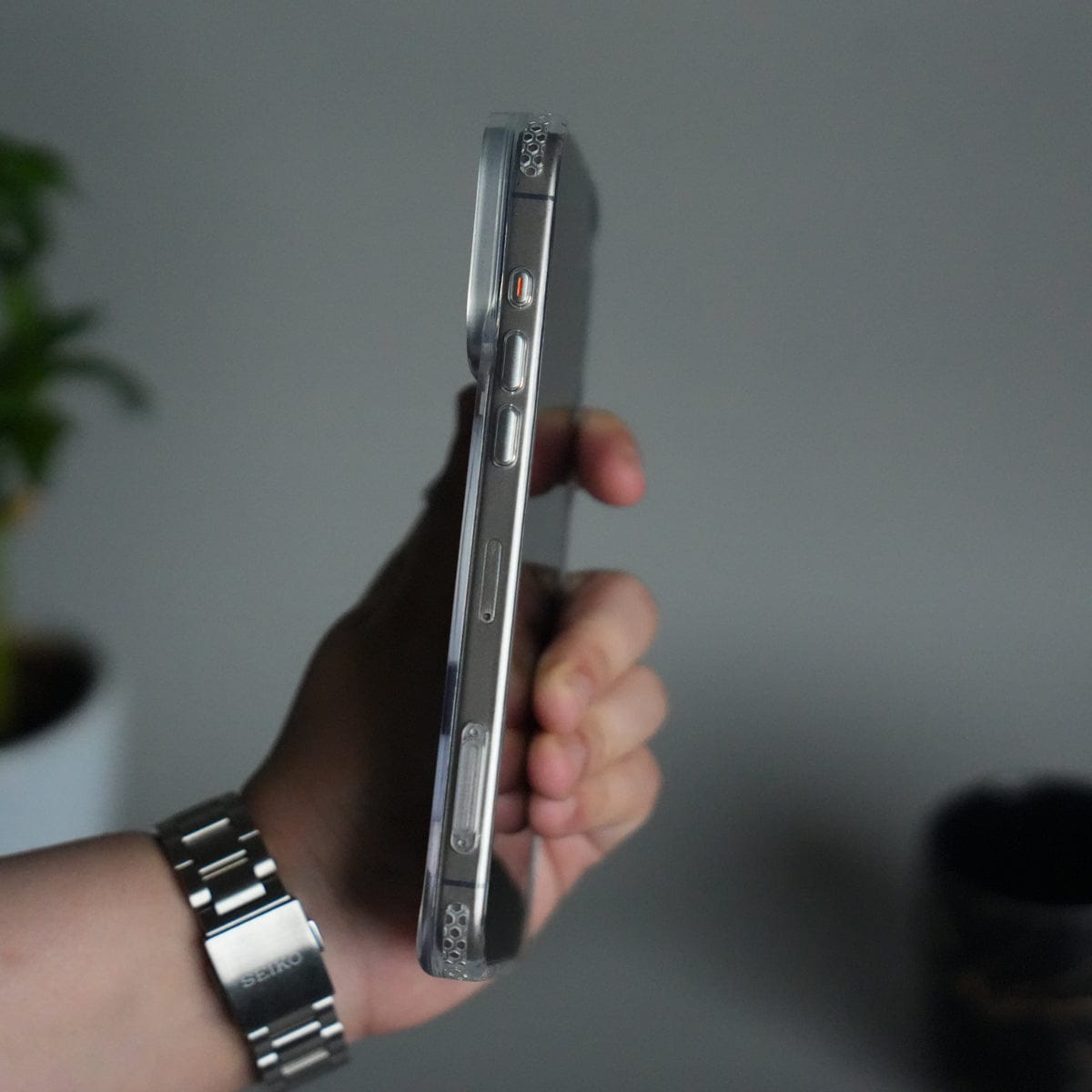 iPhone 17 Pro Max Clear MagSafe Case | Aluminum Metal Camera Frame | Shockproof Transparent Back Cover