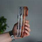iPhone 17 Pro Max Clear MagSafe Case | Aluminum Metal Camera Frame | Shockproof Transparent Back Cover