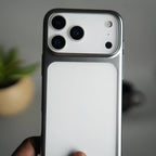 iPhone 17 Pro Max Clear Shell Case | Slim Back Cover with Electroplated Edges
