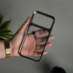 iPhone 17 Pro Max Clear Shell Case | Slim Back Cover with Electroplated Edges