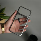 iPhone 17 Pro Max Clear Shell Case | Slim Back Cover with Electroplated Edges