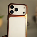 iPhone 17 Pro Max Clear Shell Case | Slim Back Cover with Electroplated Edges
