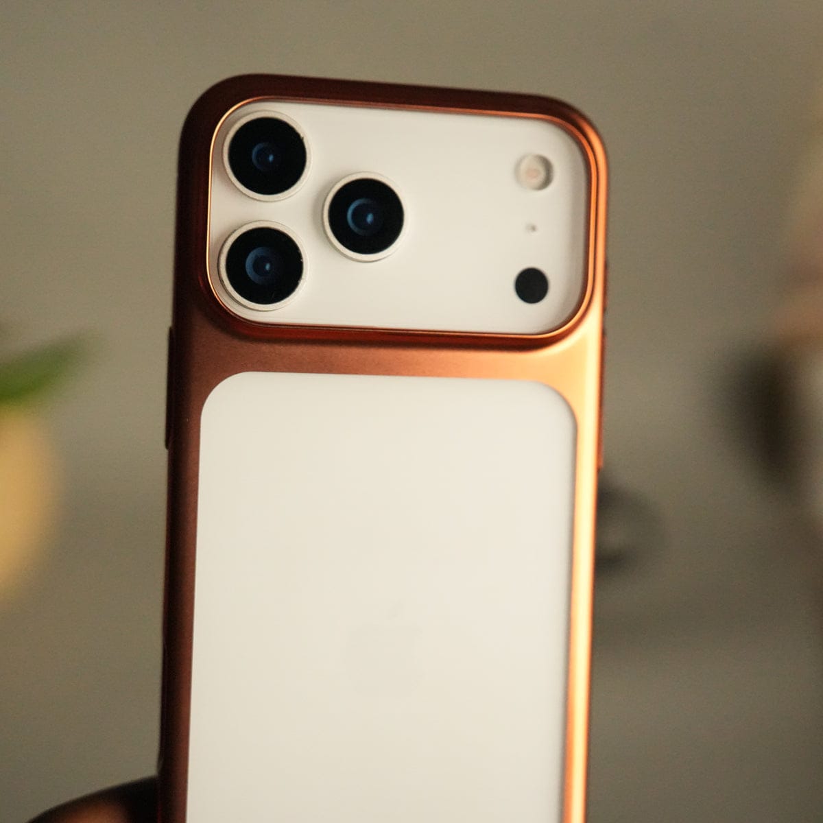 iPhone 17 Pro Max Clear Shell Case | Slim Back Cover with Electroplated Edges