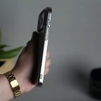 iPhone 17 Pro Max Clear Shell Case | Slim Back Cover with Electroplated Edges