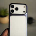 iPhone 17 Pro Max Clear Shell Case | Slim Back Cover with Electroplated Edges