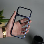 iPhone 17 Pro Max Clear Shell Case | Slim Back Cover with Electroplated Edges