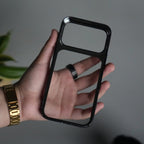iPhone 17 Pro Max Clear Shell Case | Slim Back Cover with Electroplated Edges