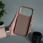 iPhone 17 Pro Max Crocodile Leather Pattern Case | Premium Luxury Back Cover with Metal Camera Frame