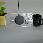 iPhone 17 Pro Max Crystal Clear Anti-Yellow Case with MagSafe & Metal Camera Bumper