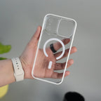 iPhone 17 Pro Max Crystal Clear Anti-Yellow Case with MagSafe & Metal Camera Bumper