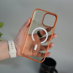 iPhone 17 Pro Max Crystal Clear Anti-Yellow Case with MagSafe & Metal Camera Bumper