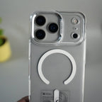 iPhone 17 Pro Max Crystal Clear Anti-Yellow Case with MagSafe & Metal Camera Bumper