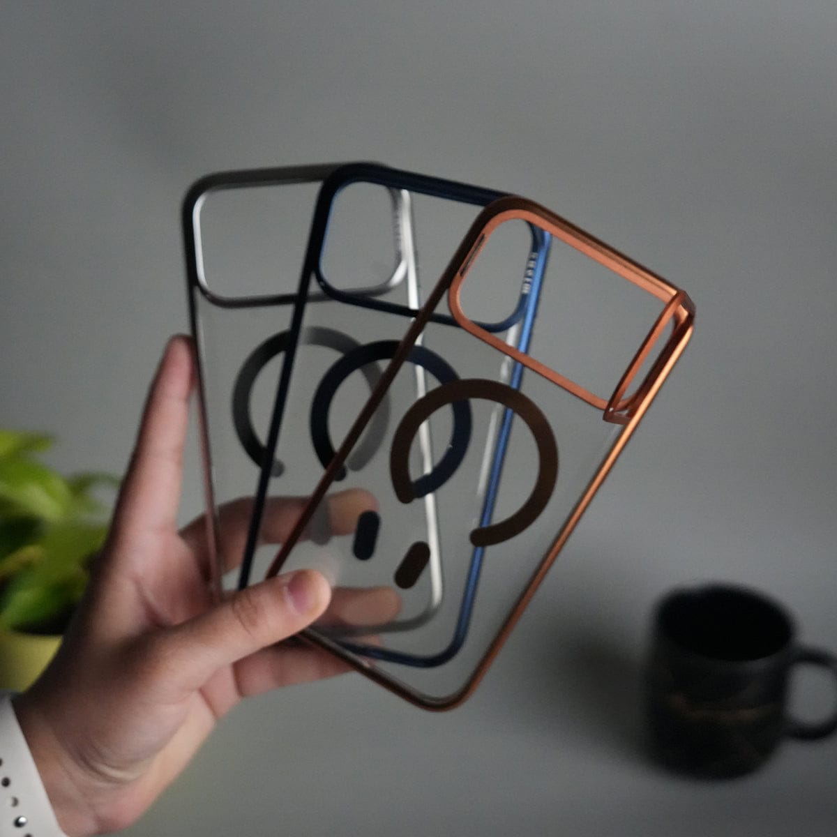 iPhone 17 Pro Max CrystalView MagSafe Case with Metal Camera Frame Kickstand Cover