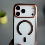 iPhone 17 Pro Max CrystalView MagSafe Case with Metal Camera Frame Kickstand Cover