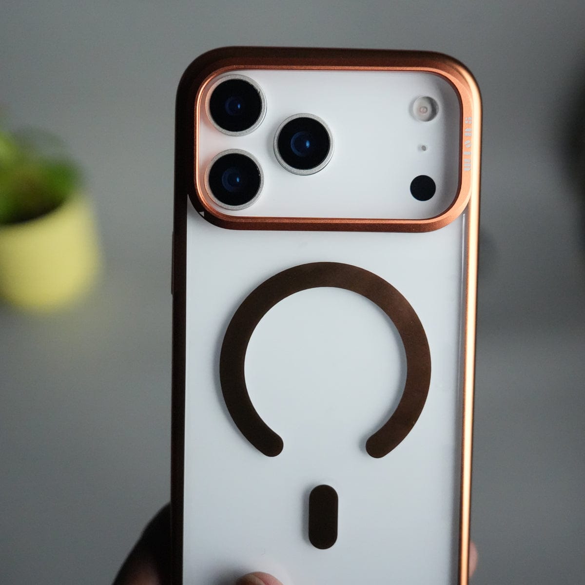 iPhone 17 Pro Max CrystalView MagSafe Case with Metal Camera Frame Kickstand Cover
