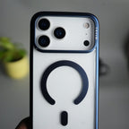 iPhone 17 Pro Max CrystalView MagSafe Case with Metal Camera Frame Kickstand Cover