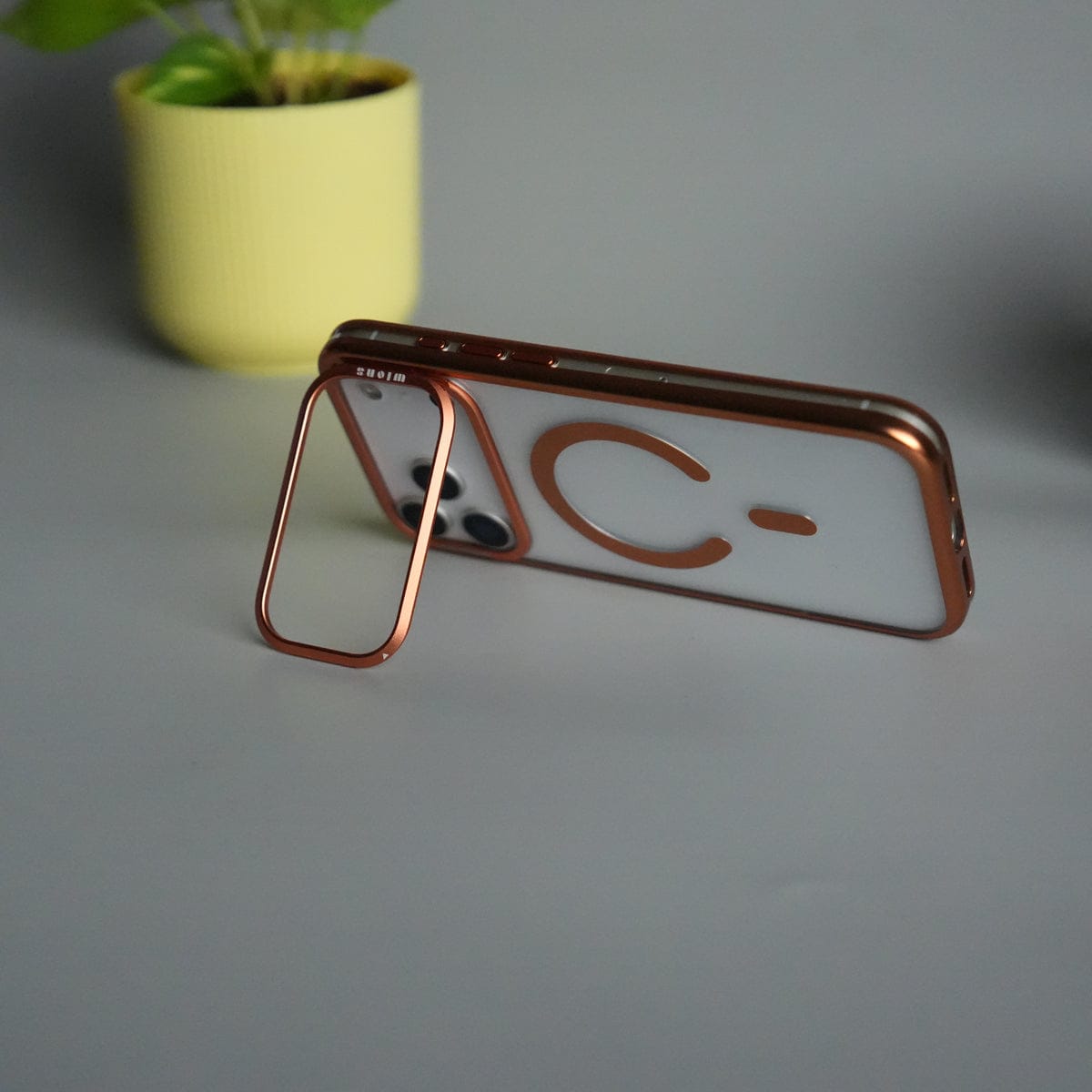 iPhone 17 Pro Max CrystalView MagSafe Case with Metal Camera Frame Kickstand Cover