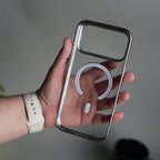iPhone 17 Pro Max CrystalView MagSafe Case with Metal Camera Frame Kickstand Cover