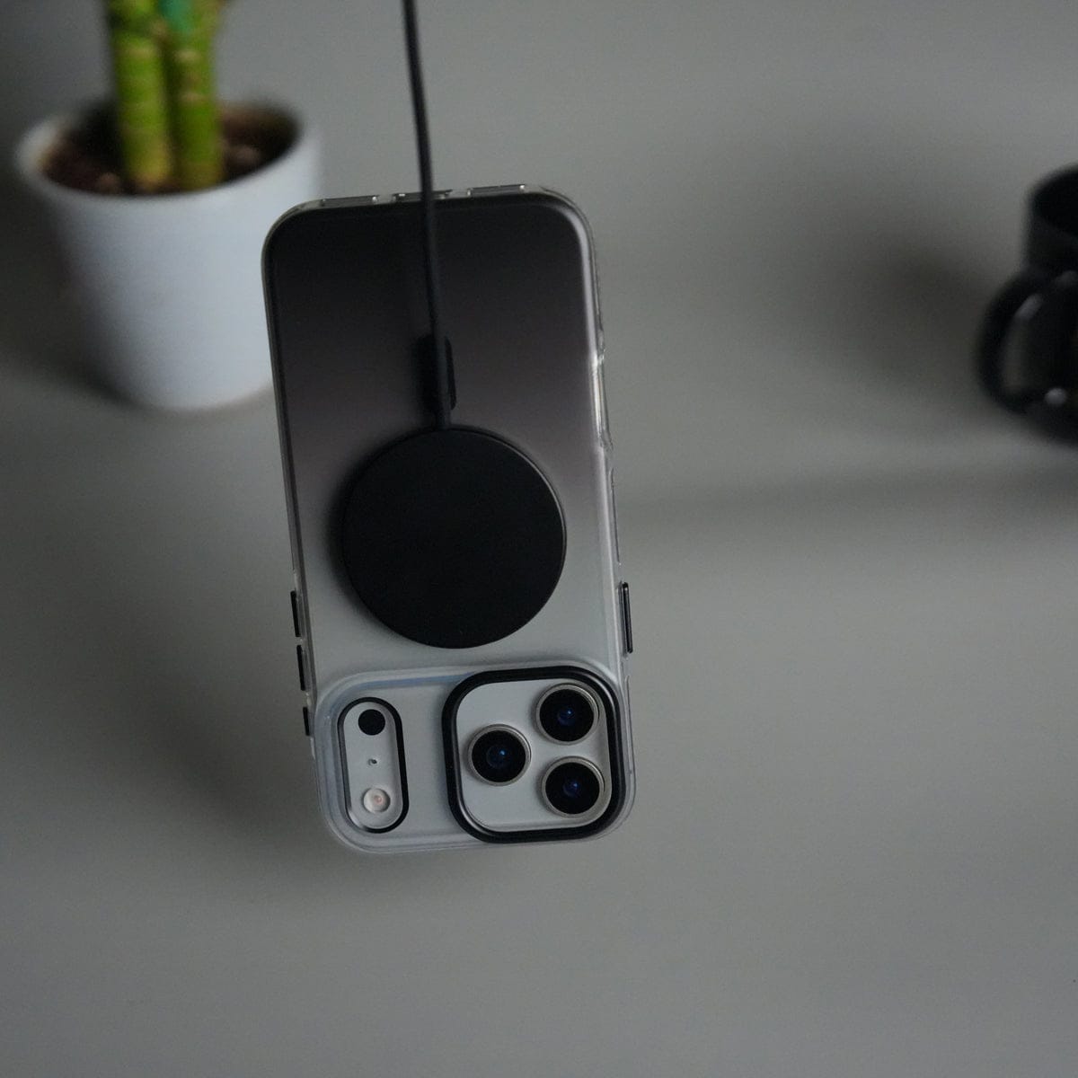iPhone 17 Pro Max Dual Color Shade Smoke Matte MagSafe Case Cover