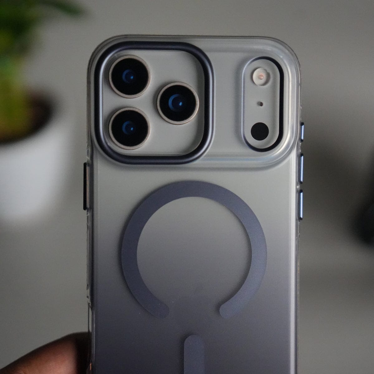 iPhone 17 Pro Max Dual Color Shade Smoke Matte MagSafe Case Cover