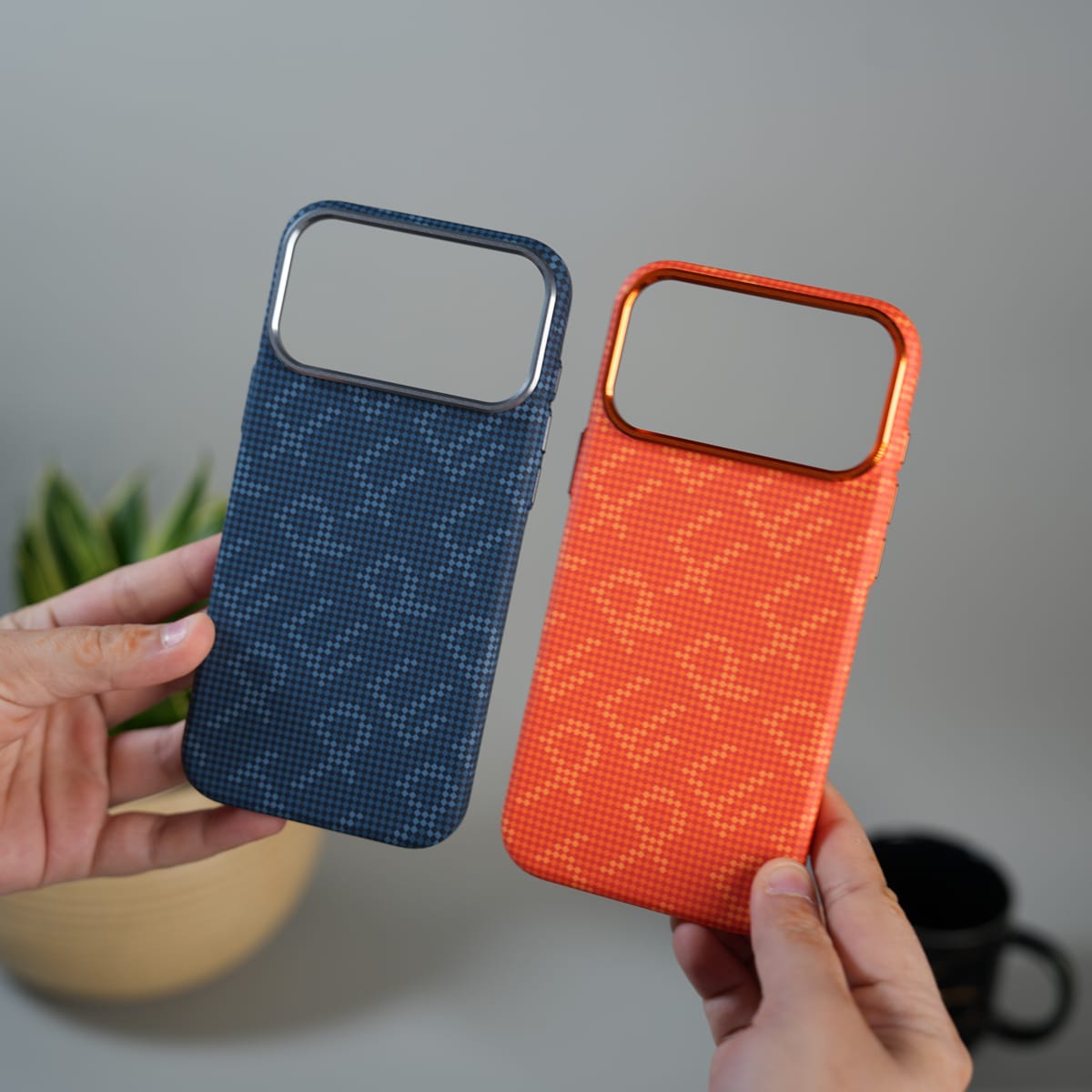 iPhone 17 Pro Max ERF Carbon Fiber Texture Hard Pc MagSafe Case | Lightweight Back Cover