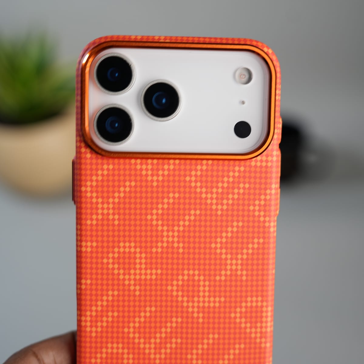 iPhone 17 Pro Max ERF Carbon Fiber Texture Hard Pc MagSafe Case | Lightweight Back Cover