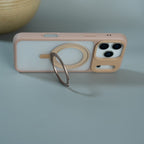 iPhone 17 Pro Max Frosted Case with MagSafe Metal Kickstand | Shockproof Matte Hybrid Cover
