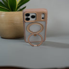iPhone 17 Pro Max Frosted Case with MagSafe Metal Kickstand | Shockproof Matte Hybrid Cover