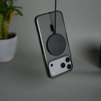 iPhone 17 Pro Max Hard Crystal Transparent MagSafe Case | Anti-Yellow Clear Back Cover with Metal Camera Bump