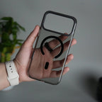 iPhone 17 Pro Max Hard Crystal Transparent MagSafe Case | Anti-Yellow Clear Back Cover with Metal Camera Bump