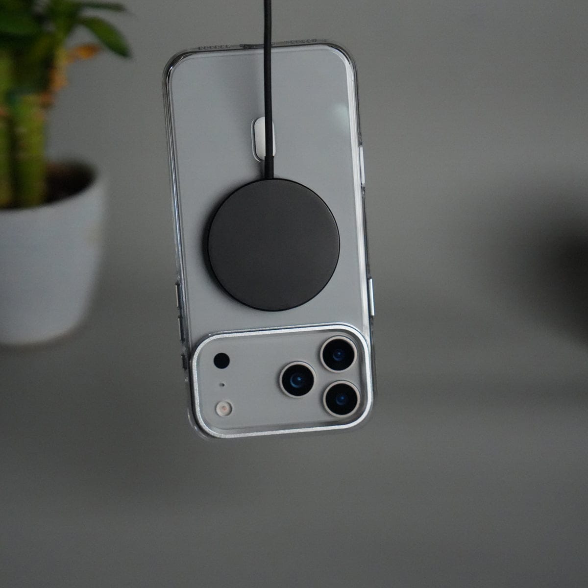 iPhone 17 Pro Max Hard Crystal Transparent MagSafe Case | Anti-Yellow Clear Back Cover with Metal Camera Bump