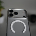 iPhone 17 Pro Max Hard Crystal Transparent MagSafe Case | Anti-Yellow Clear Back Cover with Metal Camera Bump