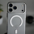 iPhone 17 Pro Max Hard Crystal Transparent MagSafe Case | Anti-Yellow Clear Back Cover with Metal Camera Bump