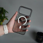 iPhone 17 Pro Max Hard Crystal Transparent MagSafe Case | Anti-Yellow Clear Back Cover with Metal Camera Bump