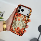 iPhone 17 Series ButterflyLily Chrome Plated Case Cover