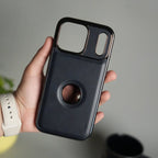 iPhone 17 Pro Max JTP PU Leather Logo Cut Case Premium Finish Cover
