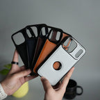 iPhone 17 Pro Max JTP PU Leather Logo Cut Case Premium Finish Cover