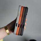 iPhone 17 Pro Max Leather Case | Classic Middle Stitched PU Back Cover