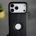 iPhone 17 Pro Max Leather Case | Classic Middle Stitched PU Back Cover