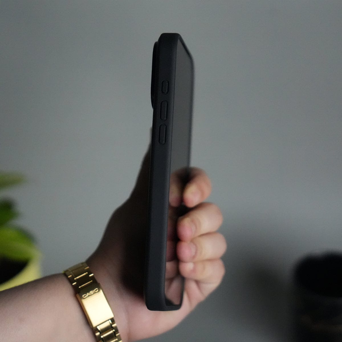 iPhone 17 Pro Max Leather Case | Classic Middle Stitched PU Back Cover