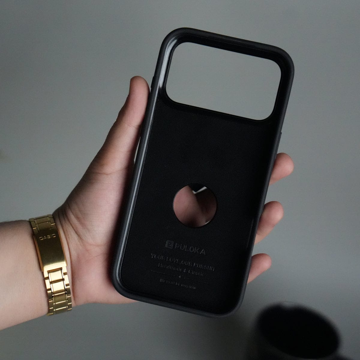 iPhone 17 Pro Max Leather Case | Classic Middle Stitched PU Back Cover