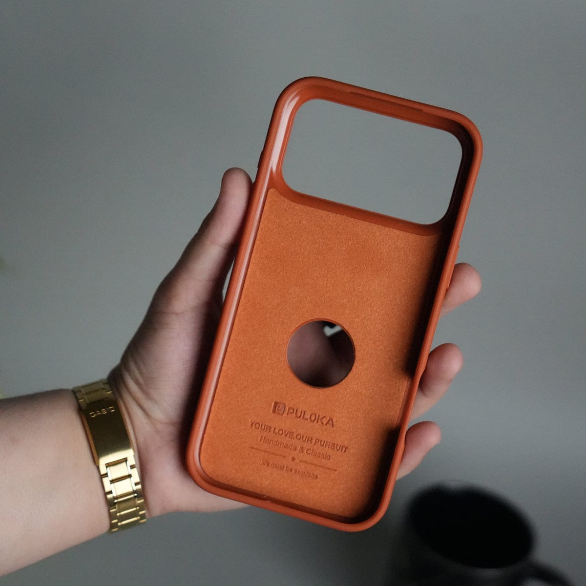 iPhone 17 Pro Max Leather Case | Classic Middle Stitched PU Back Cover