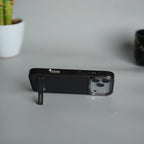iPhone 17 Pro Max Leather Mate Chrome Plated Kick Stand Case Cover