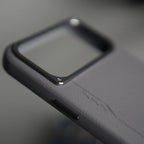 iPhone 17 Pro Max Leather Texture MagSafe PVC NUIU Case With Metal Camera Bump