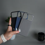 iPhone 17 Pro Max Leather Texture MagSafe PVC NUIU Case With Metal Camera Bump